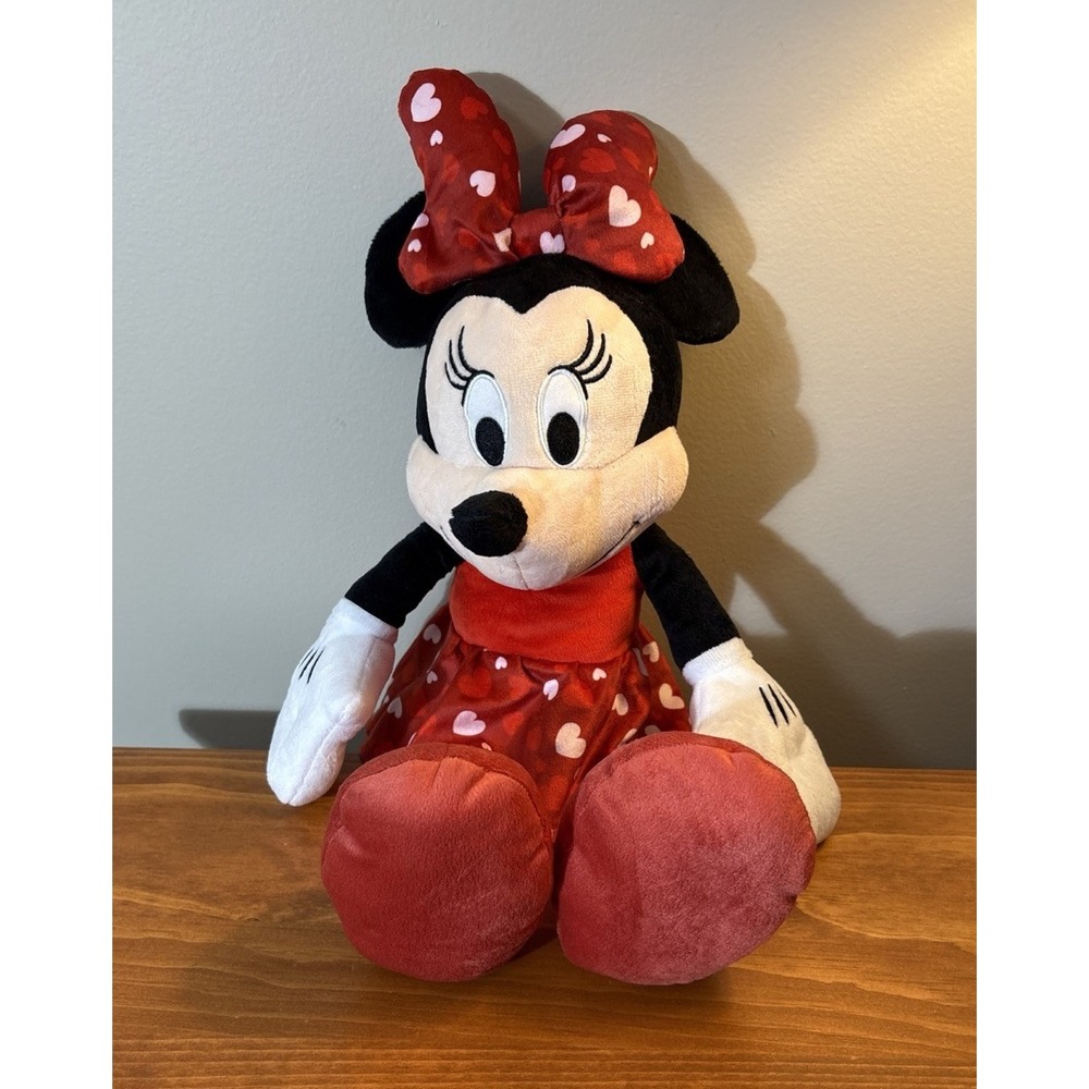 Disney Minnie Mouse Hearts & Love Plush 20" Just Play 2022 NWOT